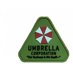 Шеврон Umbrella Corporation треугольник PVC олива